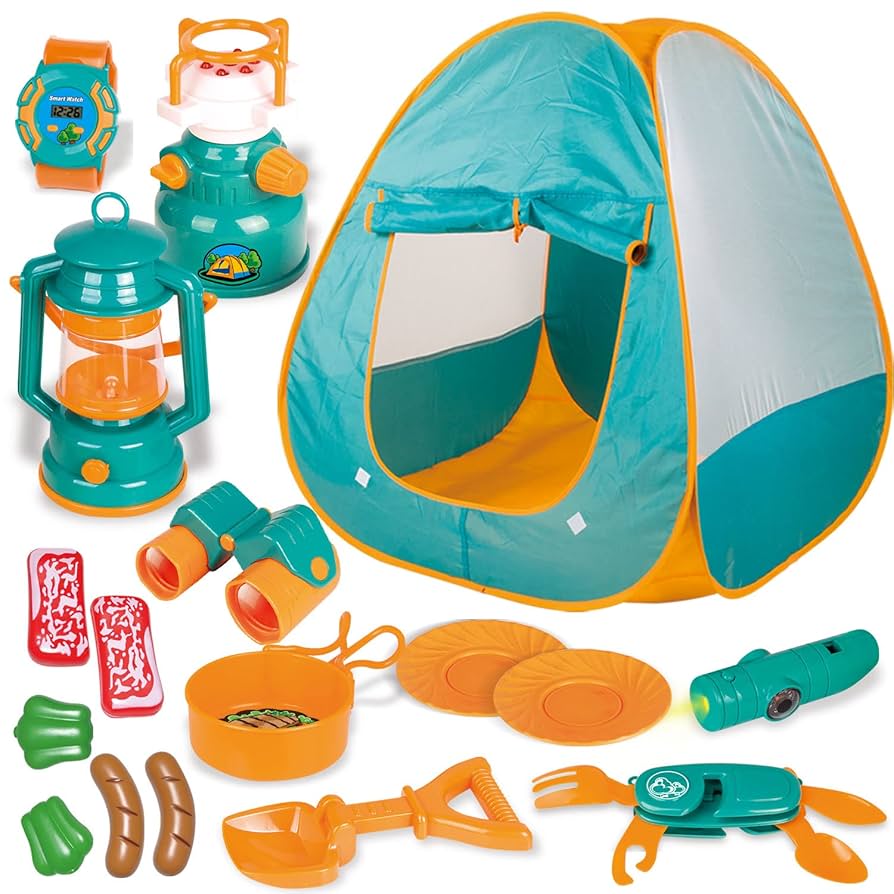 キャンプ道具セット Amazon.co.jp: FUN LITTLE TOYS キッズ 子供用 プレイテント